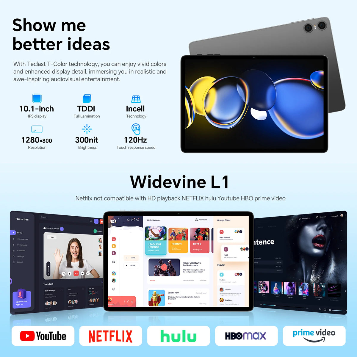 Teclast P30T Set 10.1" Tablet Android 16 Unisoc 8-core Max 16GB(3GB+13GB Expansion) RAM 128GB ROM 6000mAh Keyboard/Case/Mouse/Stylus/Headphone/Stand