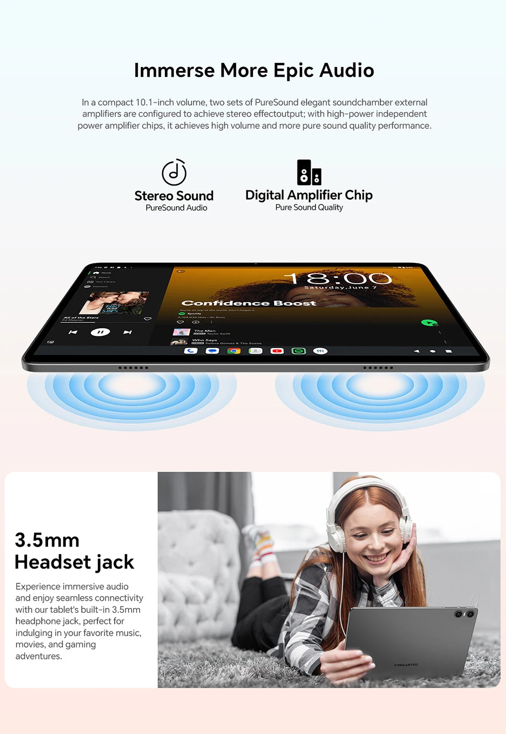 Teclast P30T Set 10.1" Tablet Android 16 Unisoc 8-core Max 16GB(3GB+13GB Expansion) RAM 128GB ROM 6000mAh Keyboard/Case/Mouse/Stylus/Headphone/Stand