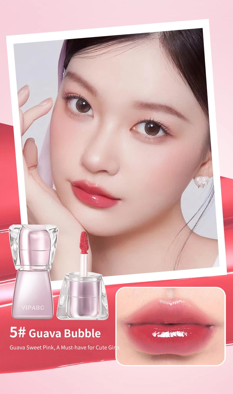 Water Light Crystal Gloss Lip Tint — Autumn/Winter Hydrating Formula, Mirror-Gloss Finish, Youthful Plumping Effect