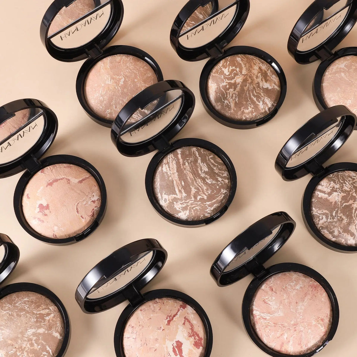 7 Colors Baked Duo Matte Finishing Powder Foundation Compact Waterproof Long Lasting Full Coverage Makeup Base Smooth Skin