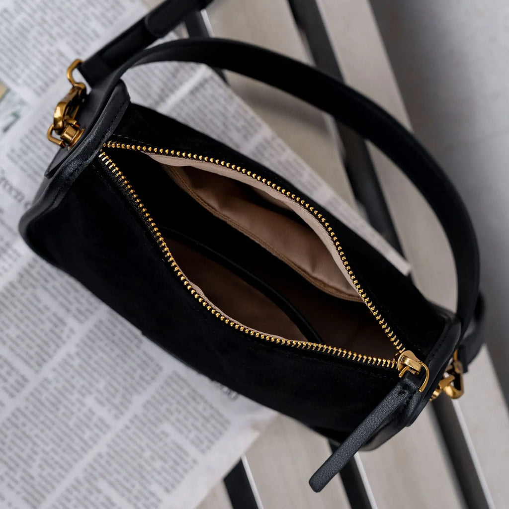 Genuine Matte Cowhide Women's Bag Autumn Winter, Elegant Soft Ladies Handle Bag, Fashion Versatile Shoulder Crossbody Handbag