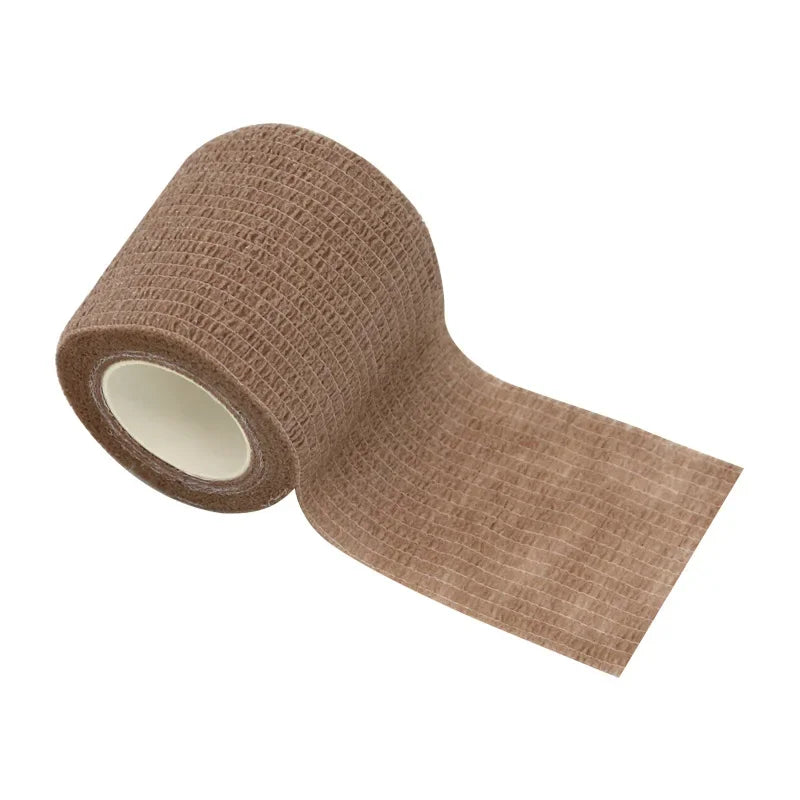 1Roll 2.5/5/10cm*4.8m Gauze motion Bandage Self-adhesive Breathable Elastic Bandages for Sports Fixing Finger Wrist Leg