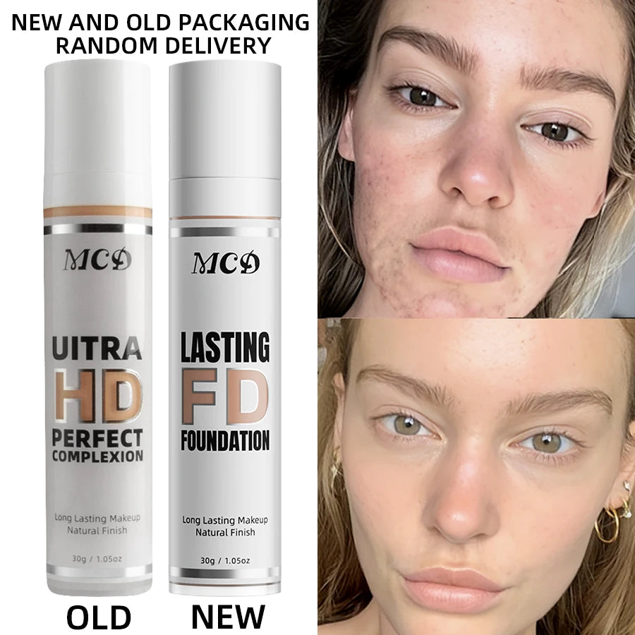 Profession Liquid Foundation Effective Concealer Waterproof Sweat-resistant Face Makeup Oil-control Cover Matte Base Cream Cosme
