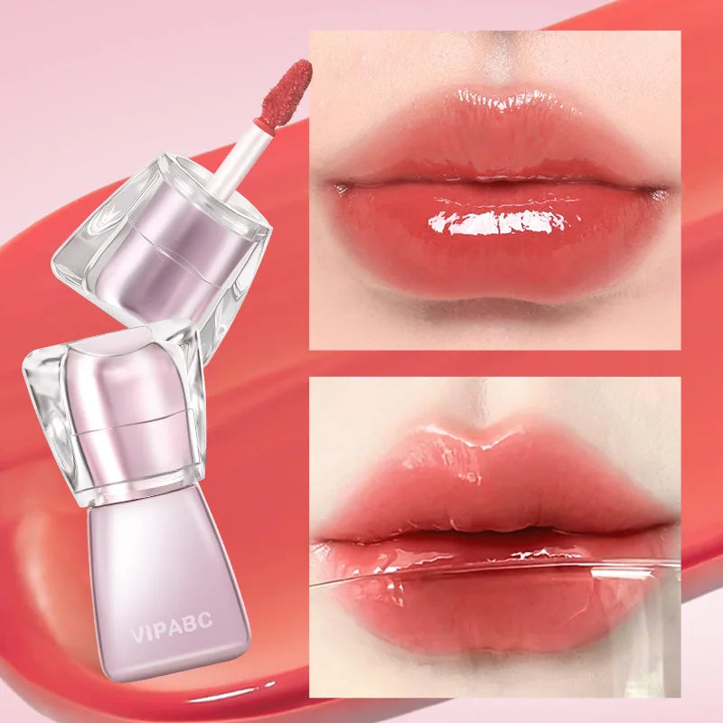 Water Light Crystal Gloss Lip Tint — Autumn/Winter Hydrating Formula, Mirror-Gloss Finish, Youthful Plumping Effect