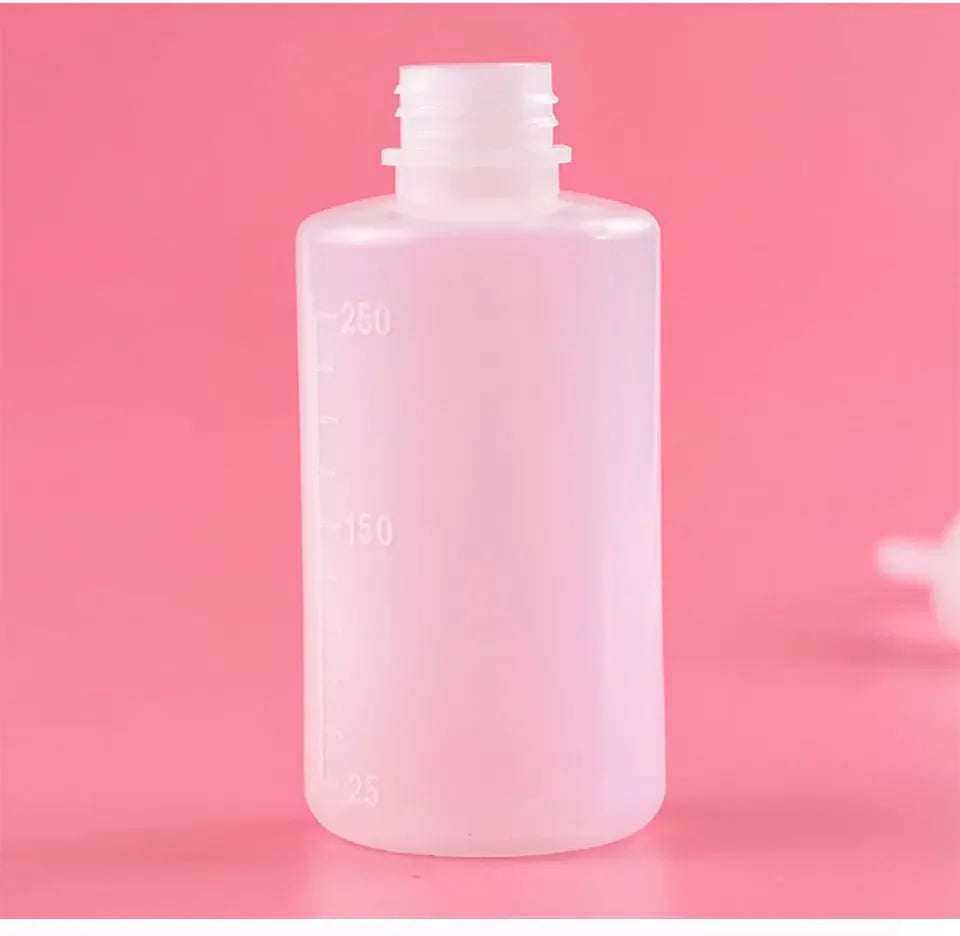 Curved Spout Cleaner Waterproof Eyebrow Remover Bottle Eyelash Extension Makeup Tool Eyelash Cleaning Washing Bottle 250/500ml