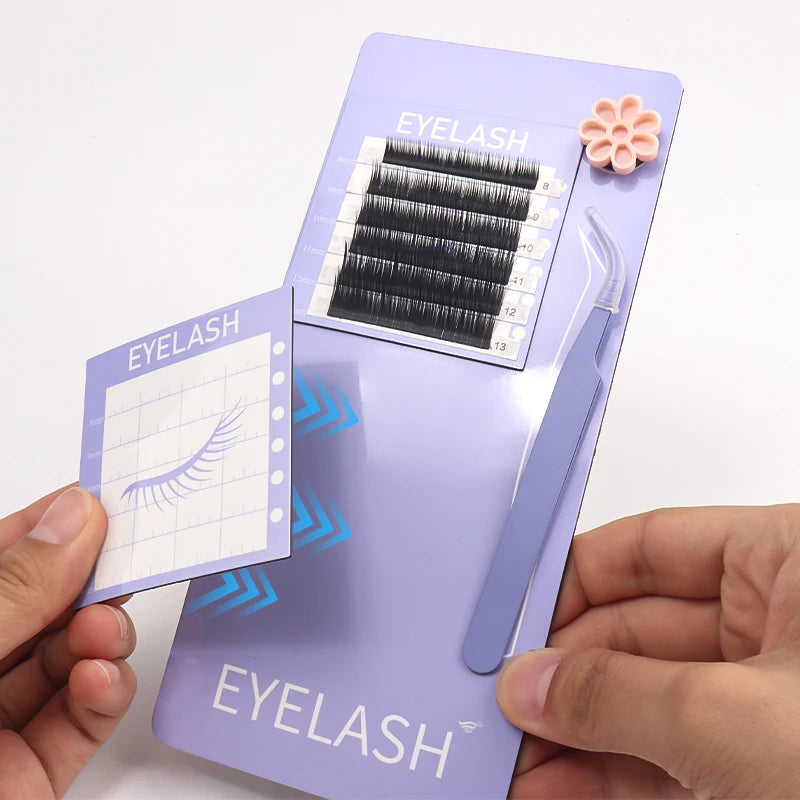 Magnetic False Eyelash Glue Cup Tweezers Holder Soft Anti Fall Board Pallet Specialized Eyelash Extension Tools Kit Box Plate DI