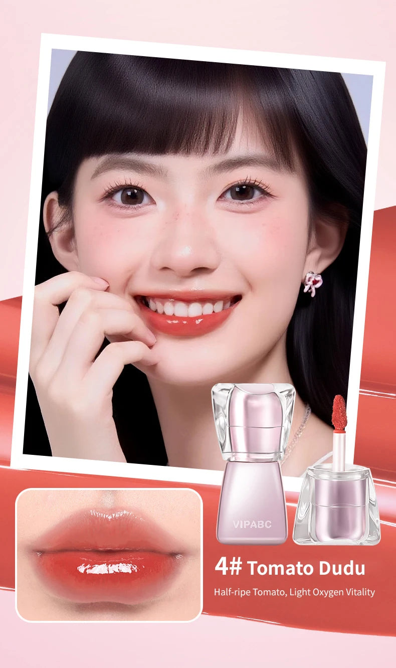 Water Light Crystal Gloss Lip Tint — Autumn/Winter Hydrating Formula, Mirror-Gloss Finish, Youthful Plumping Effect