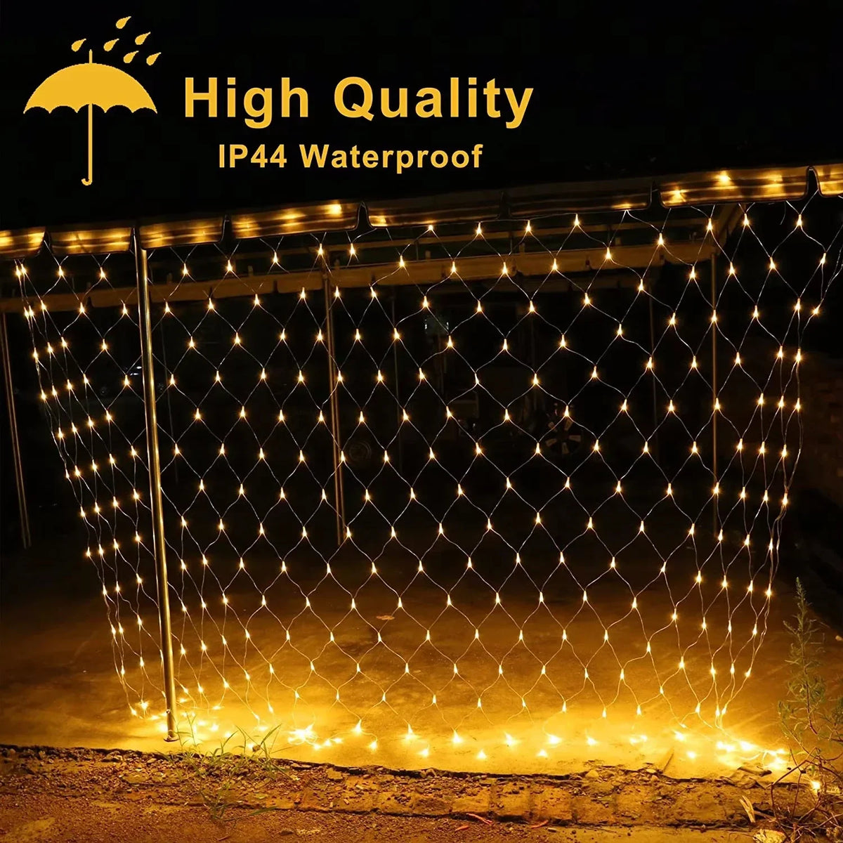 Christmas Decorations Lamp LED Fishing Net Light Outdoor Waterproof Street Tree Decoration Light Wedding Festival Mesh Light