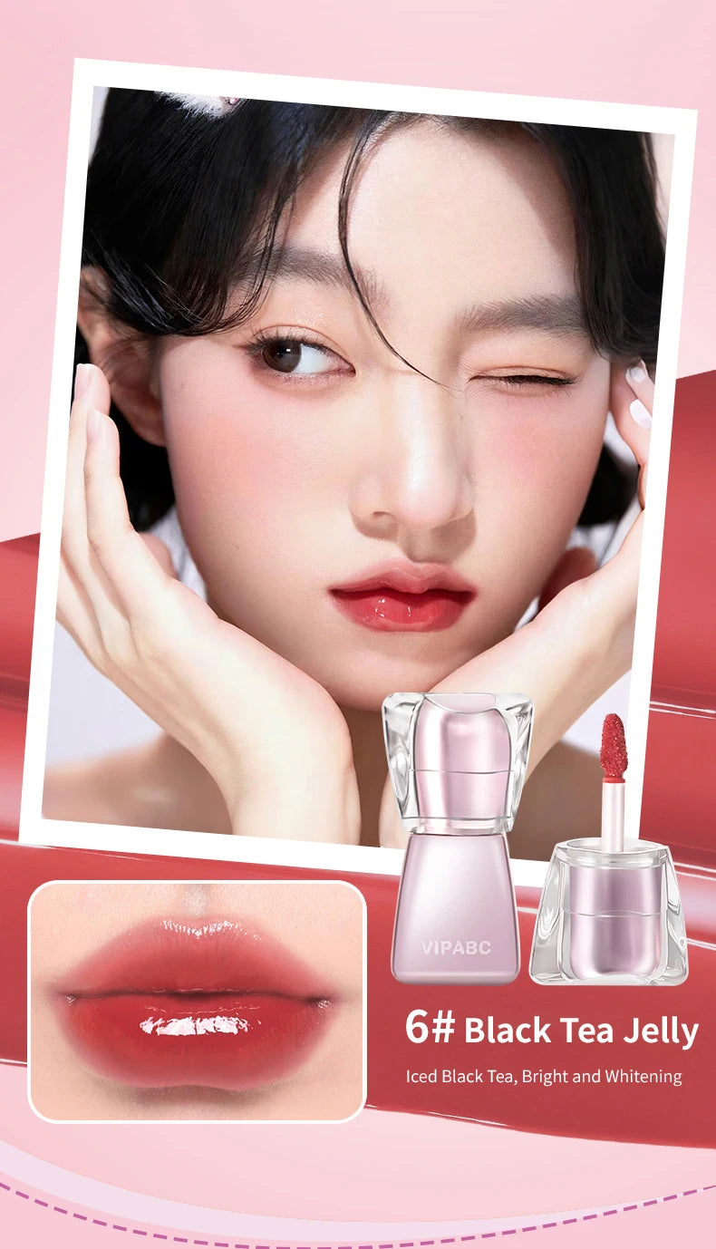 Water Light Crystal Gloss Lip Tint — Autumn/Winter Hydrating Formula, Mirror-Gloss Finish, Youthful Plumping Effect