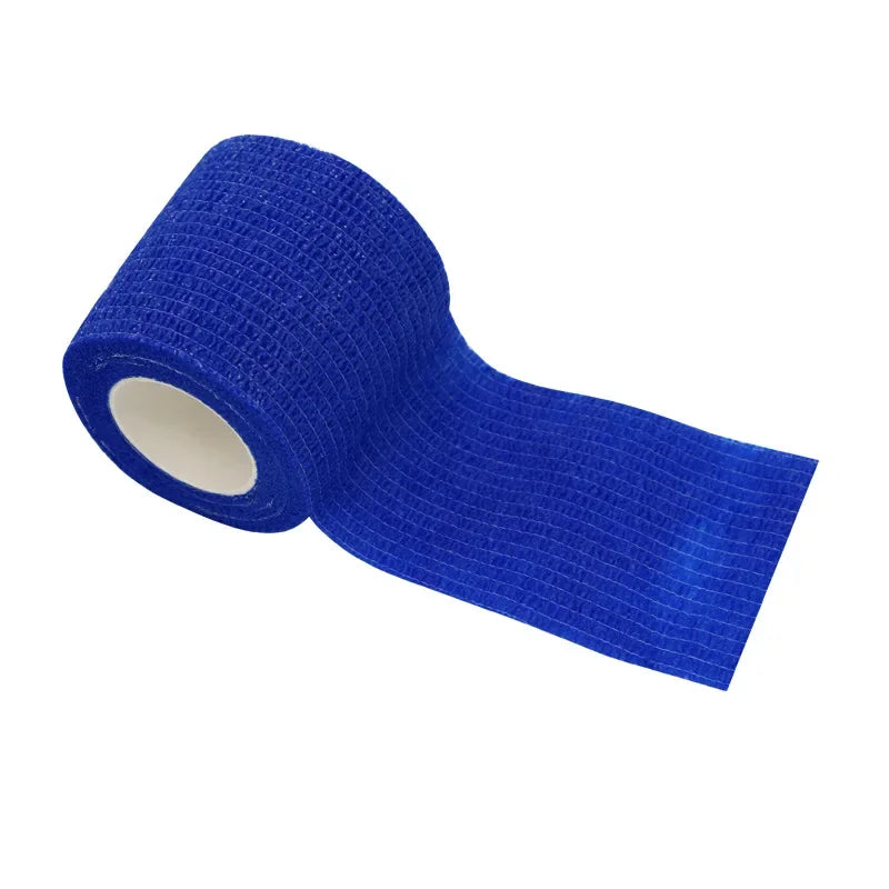 1Roll 2.5/5/10cm*4.8m Gauze motion Bandage Self-adhesive Breathable Elastic Bandages for Sports Fixing Finger Wrist Leg
