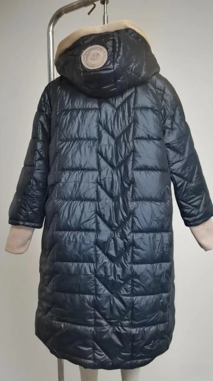 Women Jacket Autumn Winter New Fashion Hooded Loose Long Sleeve Solid Color Zip Up Casual Coat Outerwear