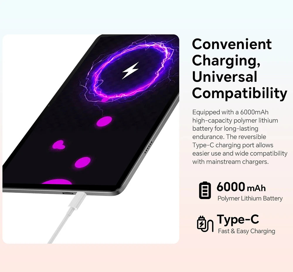 Teclast P30T Set 10.1" Tablet Android 16 Unisoc 8-core Max 16GB(3GB+13GB Expansion) RAM 128GB ROM 6000mAh Keyboard/Case/Mouse/Stylus/Headphone/Stand