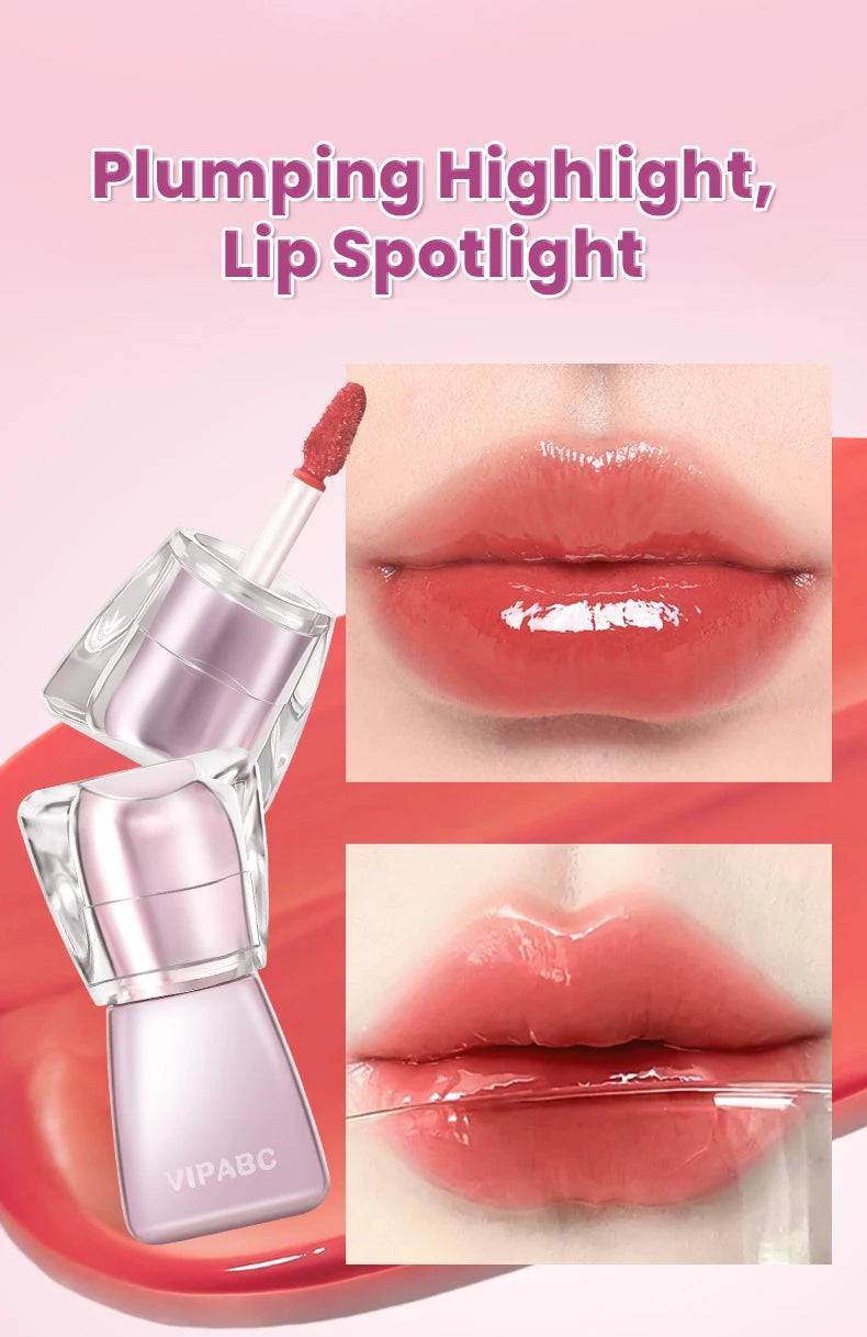Water Light Crystal Gloss Lip Tint — Autumn/Winter Hydrating Formula, Mirror-Gloss Finish, Youthful Plumping Effect