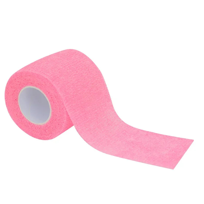 1Roll 2.5/5/10cm*4.8m Gauze motion Bandage Self-adhesive Breathable Elastic Bandages for Sports Fixing Finger Wrist Leg
