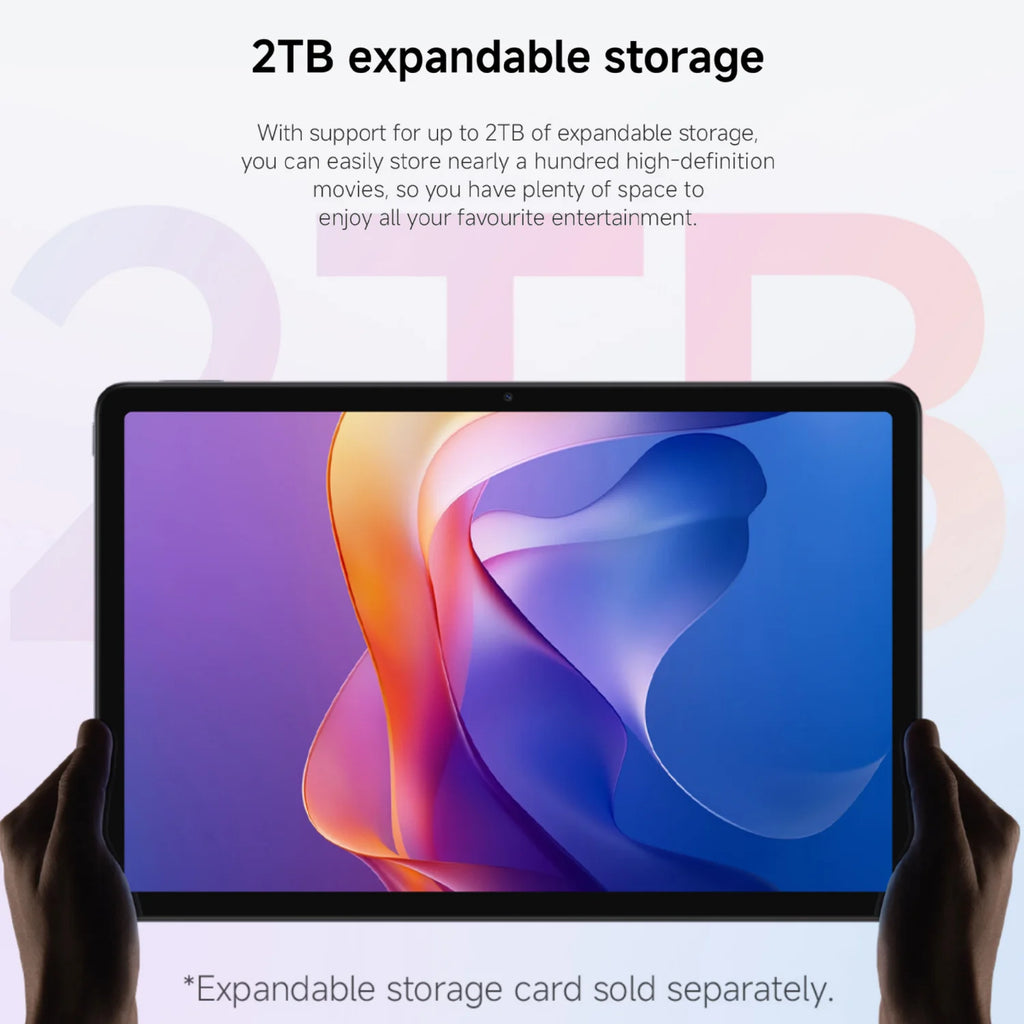 Xiaomi Redmi Pad 2 8+256GB WIFI Global Version MediaTek Helio G100-Ultra HyperOS 2 9000mAh 18W Charging 11" 90Hz 2.5K Display