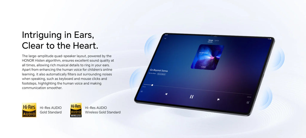 EU Version HONOR Pad X8a 11inch High Refresh Rate Eye Comfort 8300mAh Battery Large-amplitude Quad-speaker Voice Enhancement