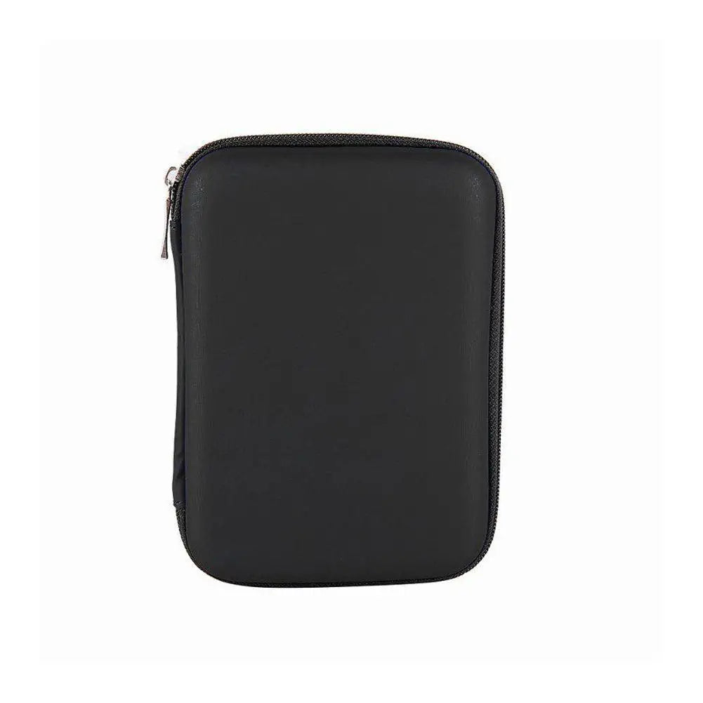 2.5 Hard Disk Case Portable HDD Protection Bag for External 2.5 inch Hard Drive/Earphone/U Disk Hard Disk Drive Case Black