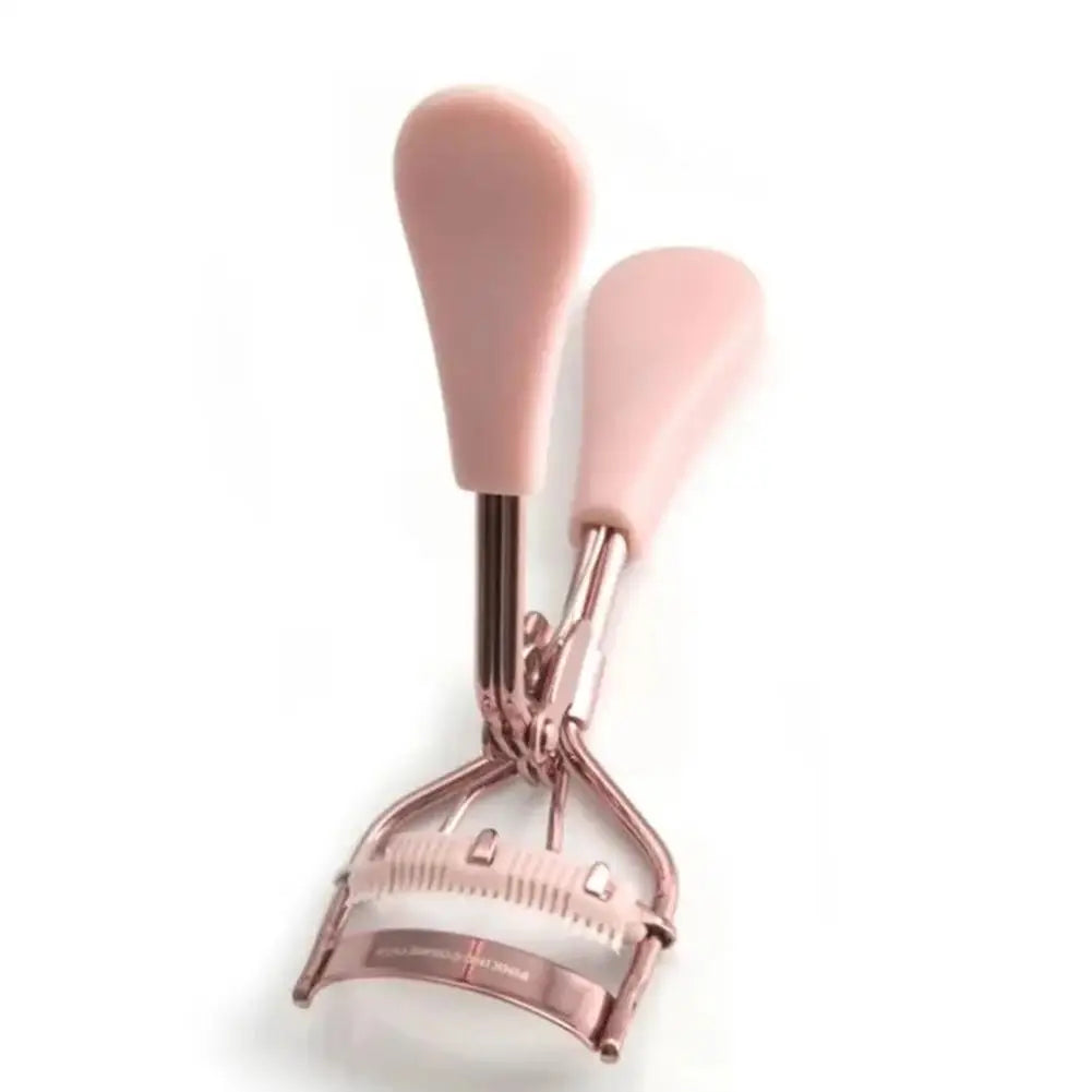 Curved Handle Eyelash Curler Tweezers Gentle on Lashes Long-Lasting Curling Cosmetic Tool for Eye Makeup