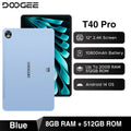 DOOGEE T40 Pro Tablet 12" IPS 2.4K 20GB(8+12) 512GB Helio G99 10800mAh Large Battery Quad Speaker 7.6mm Ultra-thin PC Smart Pad