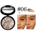 7 Colors Baked Duo Matte Finishing Powder Foundation Compact Waterproof Long Lasting Full Coverage Makeup Base Smooth Skin