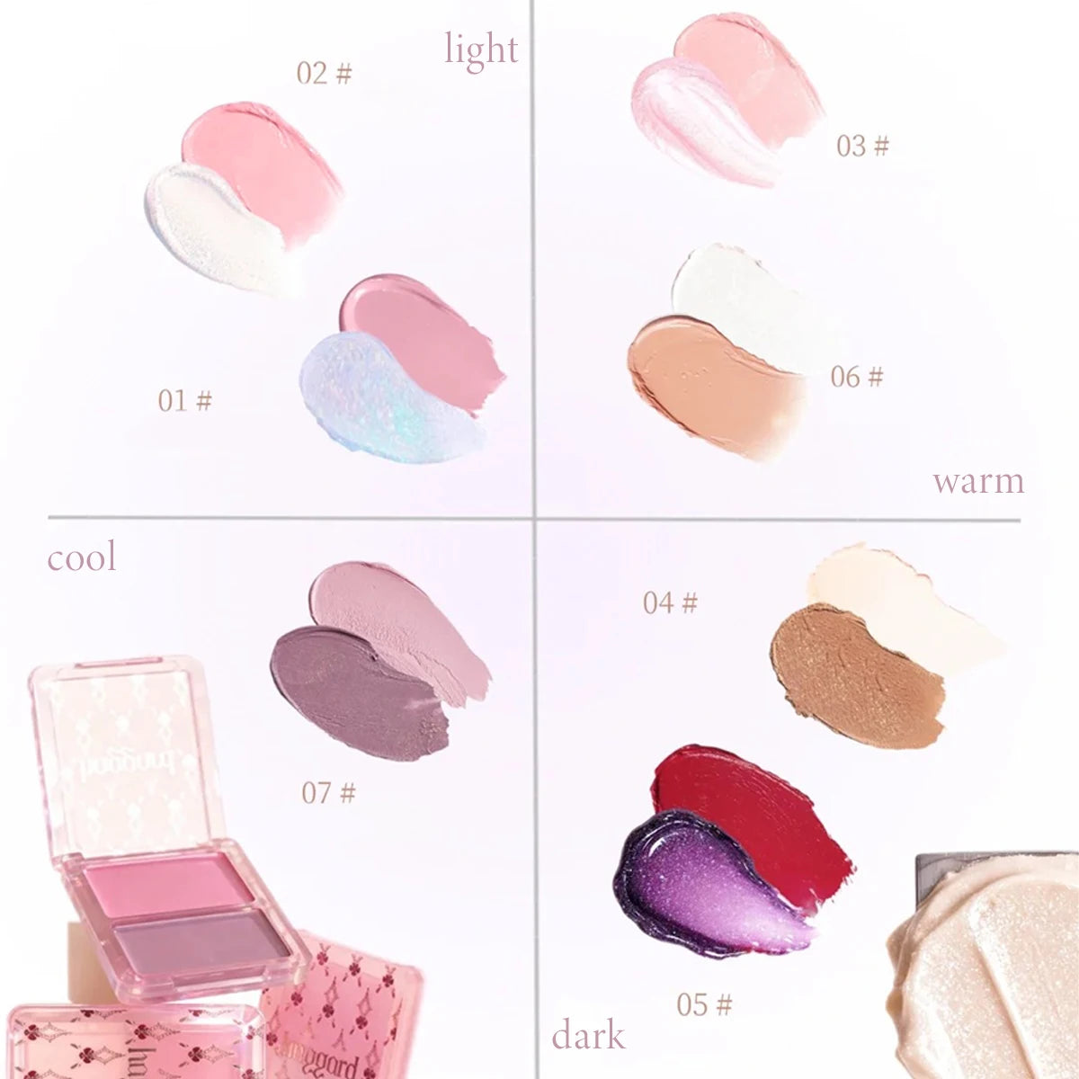 Haggard  Emo Monster Series 2-in-1 Cream Blush,Hydrating & Non-Greasy,Smooth & Blendable,Long-Lasting Pigmentation,Luxury Makeup