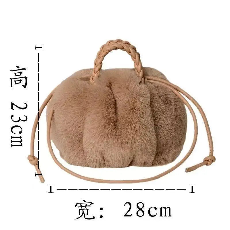 Cute Pumpkin Bag 2025 Autumn And Winter New Fashion Cloud Crossbody Bag Niche Design Sweet Girl Handbag