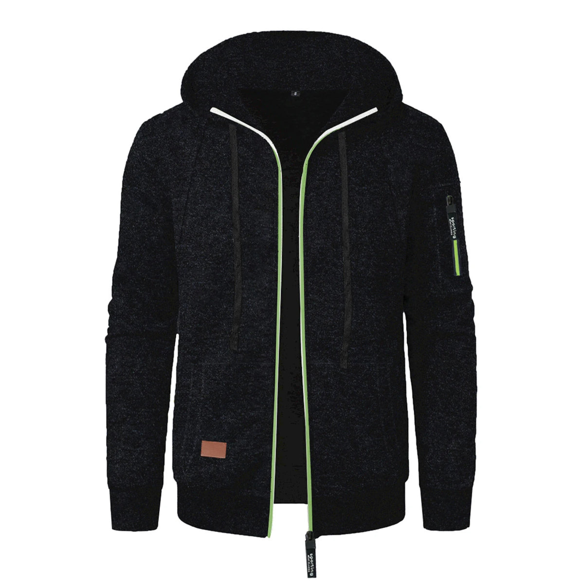 Autumn Winter Sports Sweatshirt Man Retro Workwear Pocket Hooded Zipper Trendy Fashion Hoodies Casual Tops Male Clothes 2025