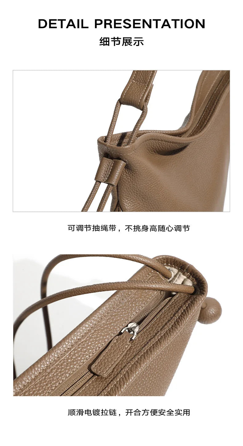 YANATARI Genuine Leather Bag Handbags Shoulder Bag Tote Bags for Women Shopping Bag Luxury Bag Autumn/Winter Collection 2026