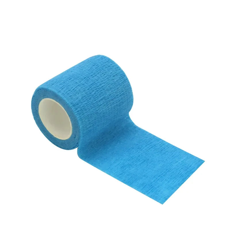 1Roll 2.5/5/10cm*4.8m Gauze motion Bandage Self-adhesive Breathable Elastic Bandages for Sports Fixing Finger Wrist Leg