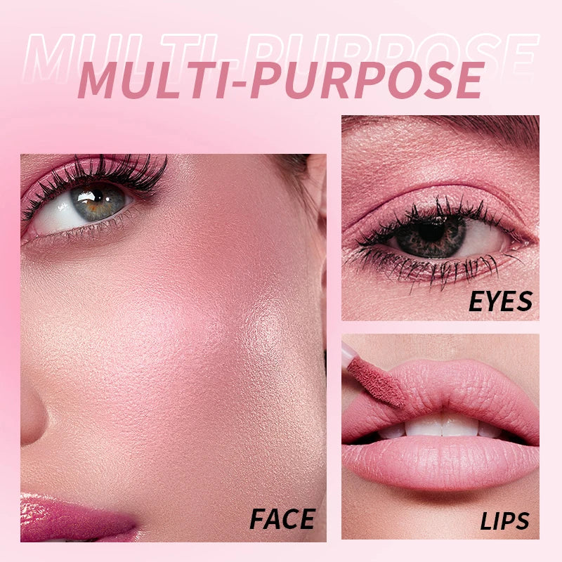 Febble 6 Color Matte Lip Gloss Nude Velvet Liquid Lipstick Multifunctional Long-lasting Lip Cosmetics Suitable for Autumn Winter