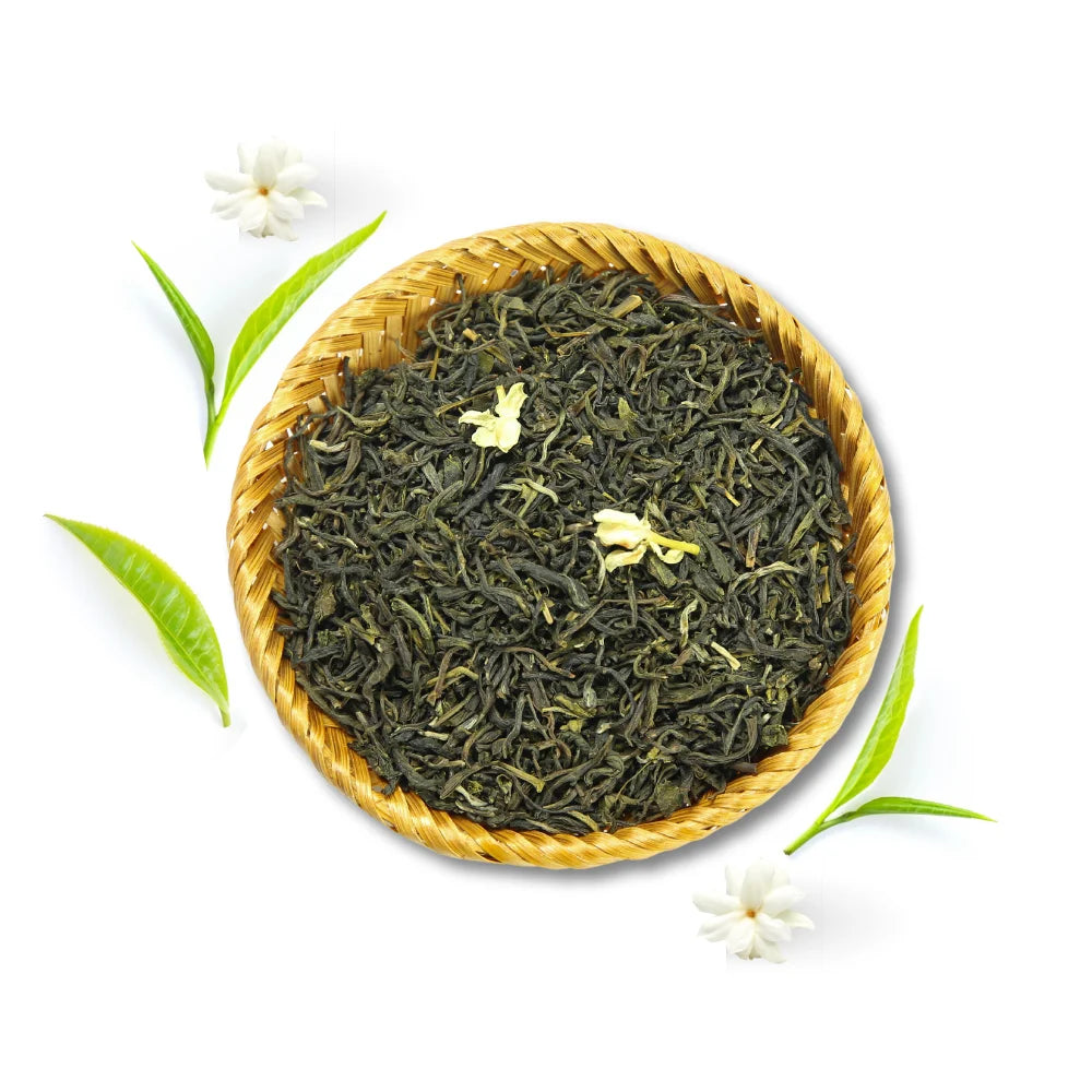Factory Price Organic Vietnam Green Tea Jasmine Strong Aroma Loose Leaf Tea Kraft Paper Bags Cozy Jasmine Tea Leaves