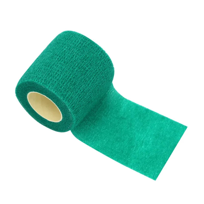 1Roll 2.5/5/10cm*4.8m Gauze motion Bandage Self-adhesive Breathable Elastic Bandages for Sports Fixing Finger Wrist Leg