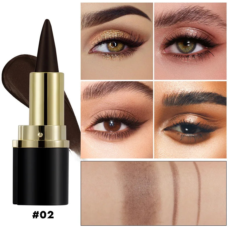 Gel Eyeliner, Quick-Dry Matte Smudge Proof Waterproof Eye-liner Pencil For Women Girls Daily Party Stage Makeup