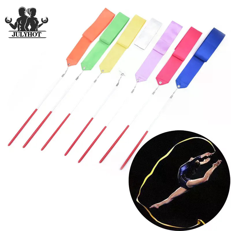 2m Professional Gym Ribbons Dance Ribbon Rhythmic Art Gymnastic Ballet Streamer