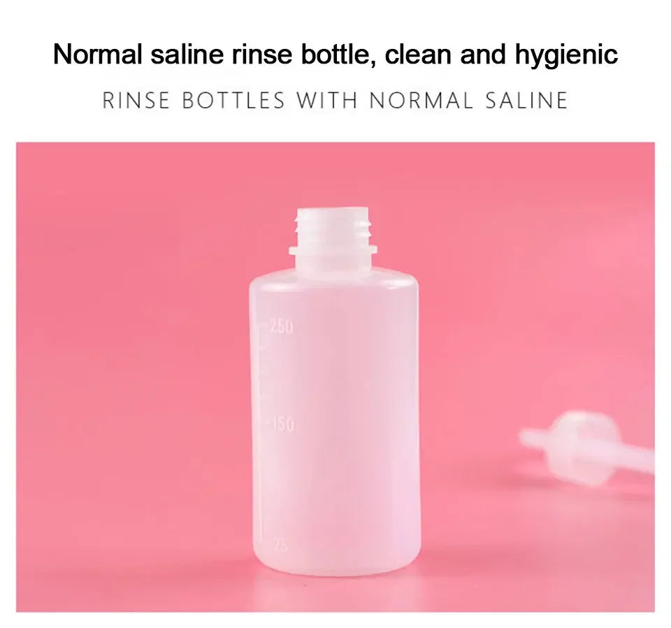 Curved Spout Cleaner Waterproof Eyebrow Remover Bottle Eyelash Extension Makeup Tool Eyelash Cleaning Washing Bottle 250/500ml