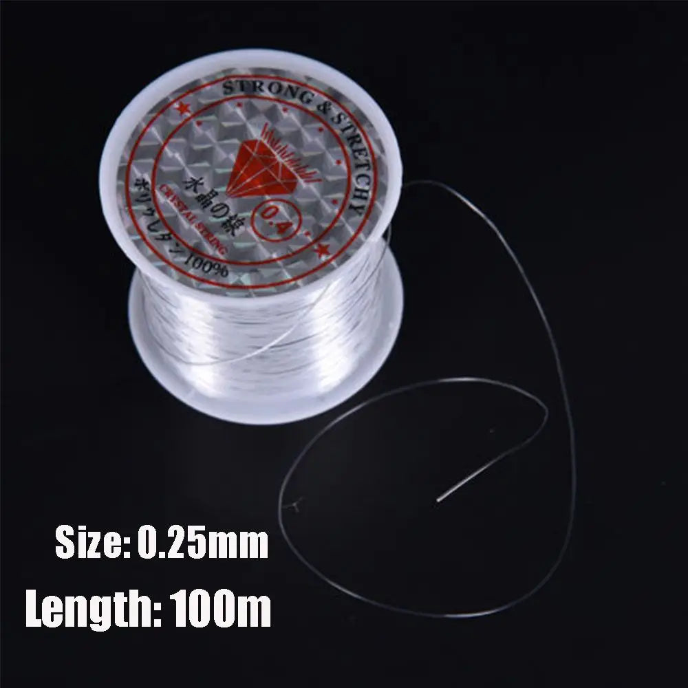 1 Roll Hot White Crystal Fishing Line Mixed 0.2 mm - 0.6 mm Thread Monofilament Strong Fish Wire Fishing Lines Nylon Braided