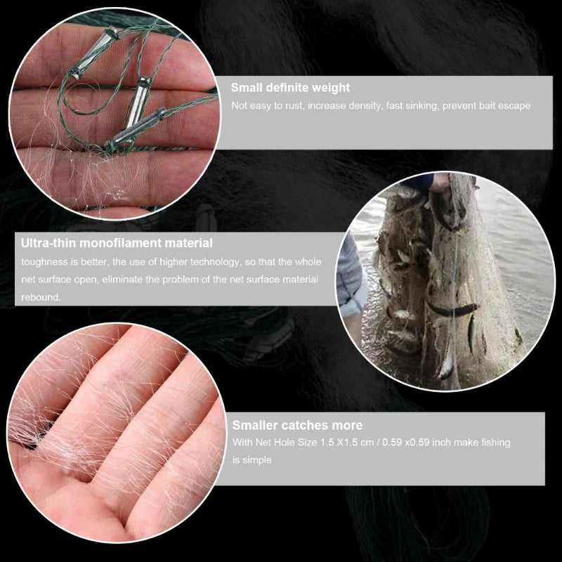 8M/20M New Monofilament Fishing Net Single Layer Fish Gillnet With Float Trap For Outdoor Hobbies Fishingman Fishing Accessories