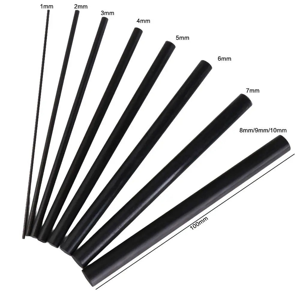 High Strength Carbon Fiber Sticks Wrapping Thread Light Weight Fishing Rod Repair Kit Reinforcement Rod 1mm~10mm