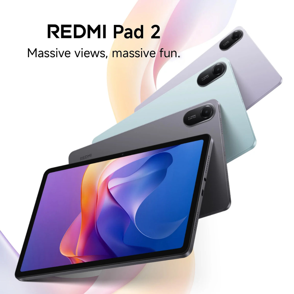 Xiaomi Redmi Pad 2 8+256GB WIFI Global Version MediaTek Helio G100-Ultra HyperOS 2 9000mAh 18W Charging 11" 90Hz 2.5K Display