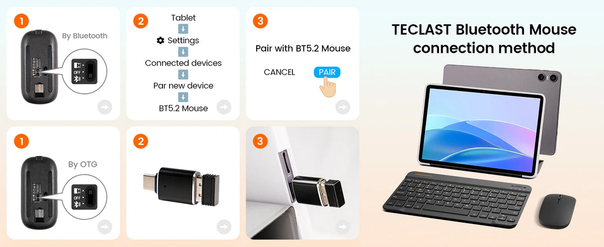 Teclast P30T Set 10.1" Tablet Android 16 Unisoc 8-core Max 16GB(3GB+13GB Expansion) RAM 128GB ROM 6000mAh Keyboard/Case/Mouse/Stylus/Headphone/Stand