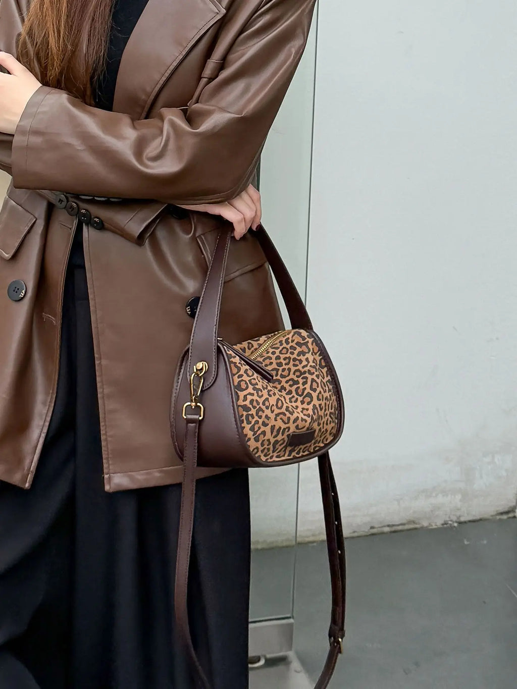 Genuine Matte Cowhide Women's Bag Autumn Winter, Elegant Soft Ladies Handle Bag, Fashion Versatile Shoulder Crossbody Handbag