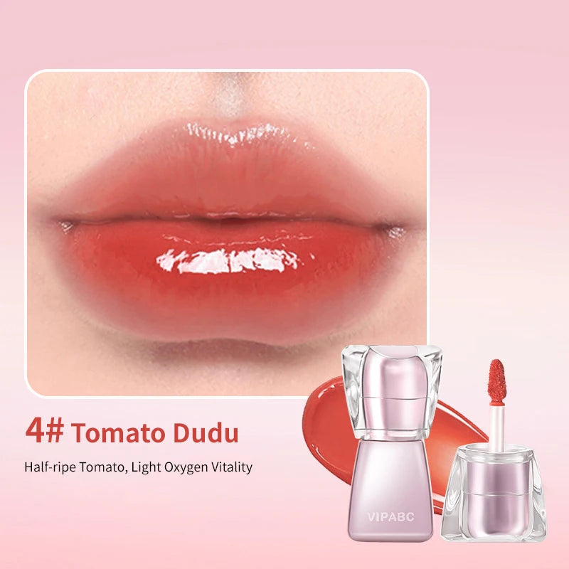 Water Light Crystal Gloss Lip Tint — Autumn/Winter Hydrating Formula, Mirror-Gloss Finish, Youthful Plumping Effect