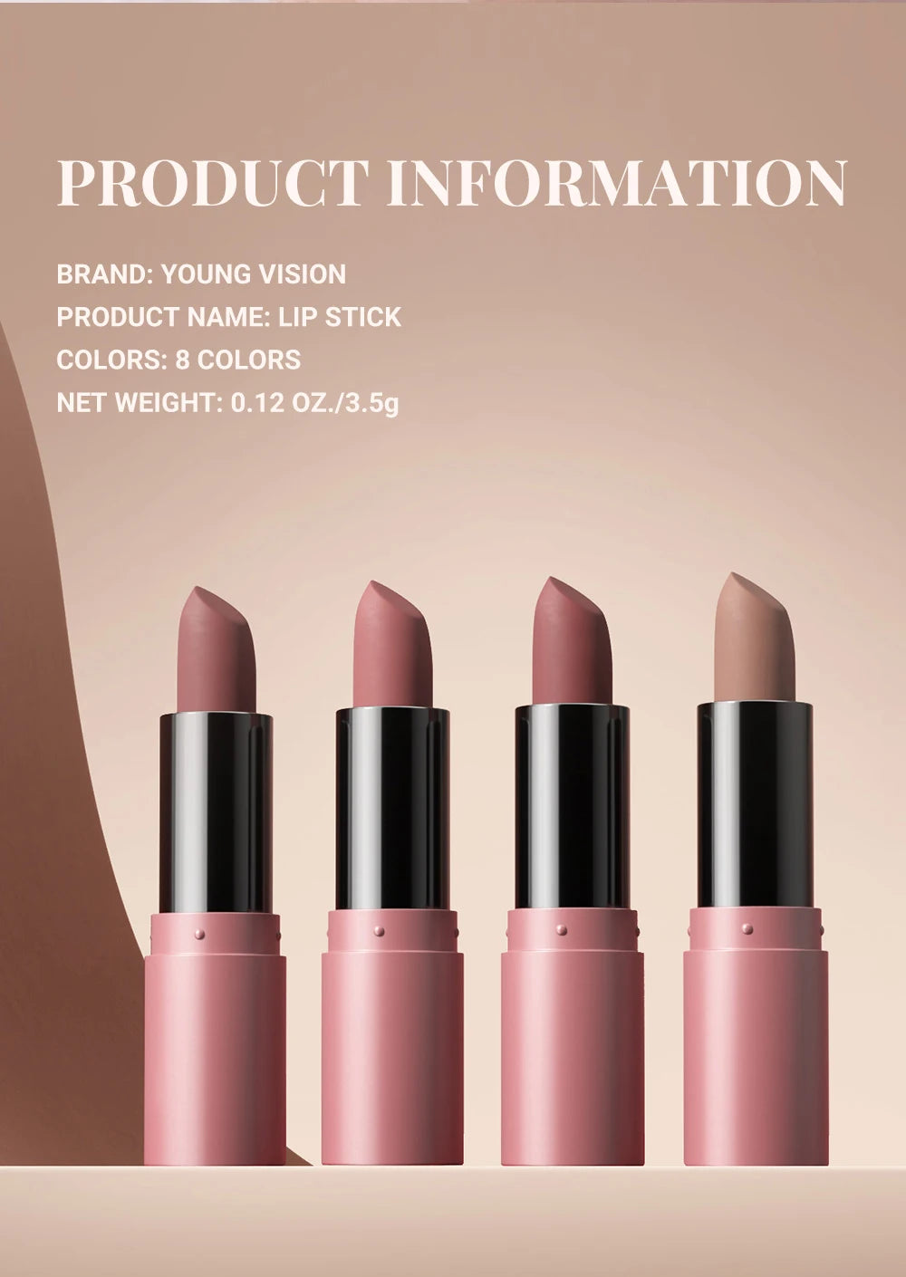 12-Color Matte Velvet Lipstick Long-Lasting Waterproof Non-Stick Cup Does Not Fall Color Lipstick Lipstick