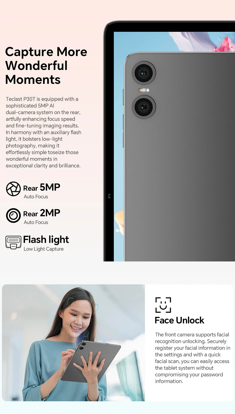 Teclast P30T Set 10.1" Tablet Android 16 Unisoc 8-core Max 16GB(3GB+13GB Expansion) RAM 128GB ROM 6000mAh Keyboard/Case/Mouse/Stylus/Headphone/Stand