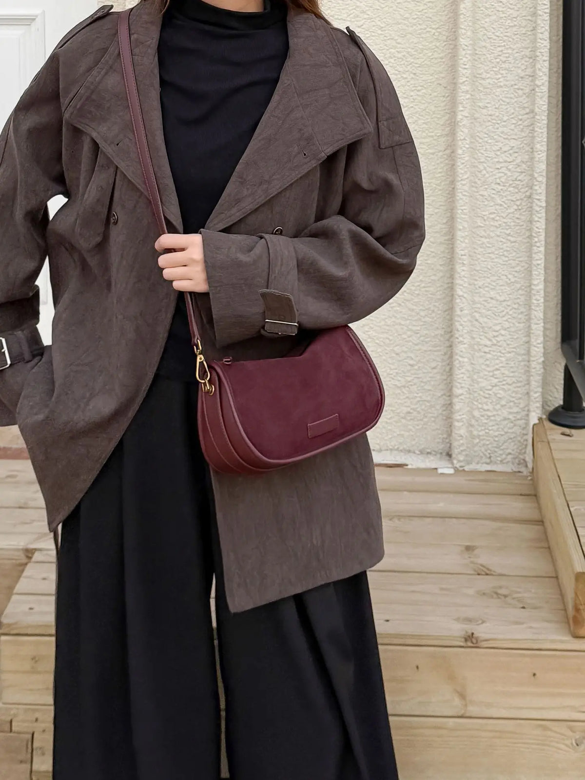 Genuine Matte Cowhide Women's Bag Autumn Winter, Elegant Soft Ladies Handle Bag, Fashion Versatile Shoulder Crossbody Handbag