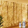 Christmas Lights 300LED Fairy String Curtain Lights 8 Mode Remote USB Festoon Christmas Decor For Home Holiday New Year Lamp