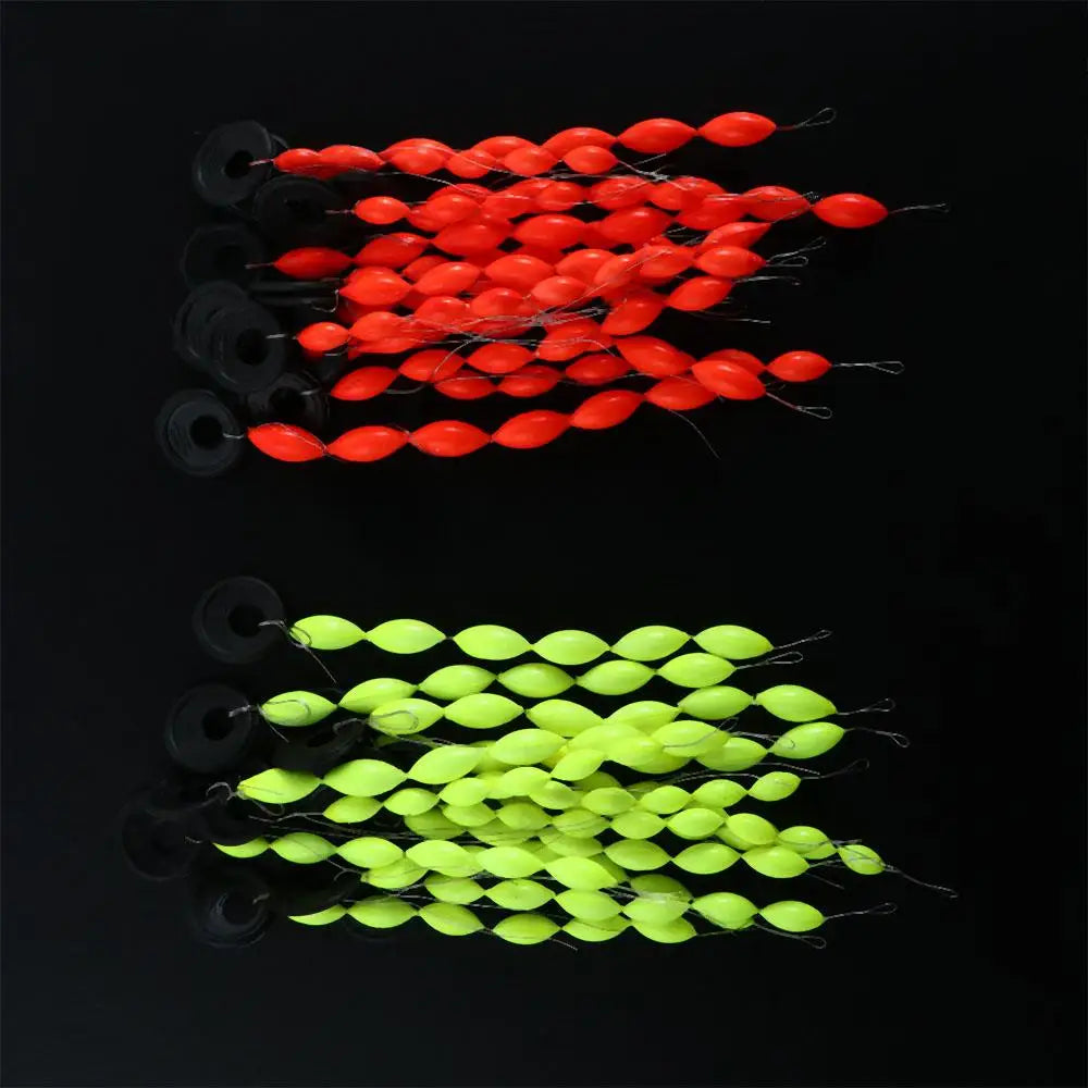 Fishing Float Fishing Buoys 6 In 1 Oval Stopper Seven Star Float Fishing Line Stopper Foam Space Bean String Type Fishing Float