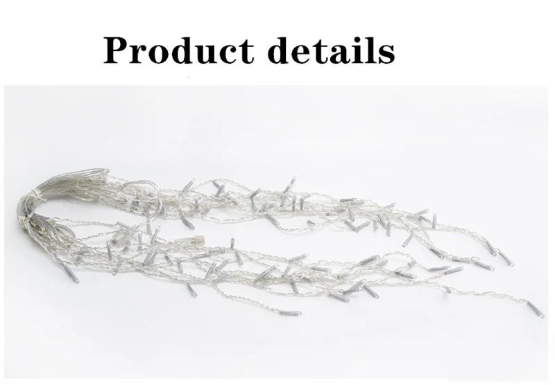 Christmas Decoration 2025 Led Lights Outdoor Street Garland 8/12M Waterproof Connector Icicle Light New Year 2025 Decor for Home