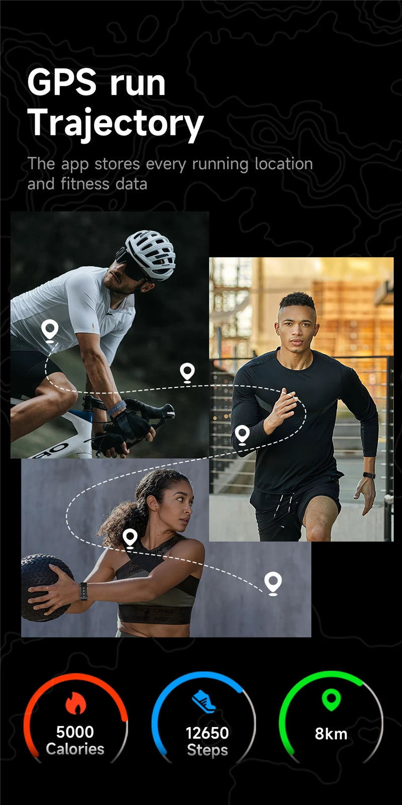 Smart Watch Men Women Fitness Smart Bracelet Sports Band Heart Rate Blood Pressure Monitor Waterproof Multifunction Watches