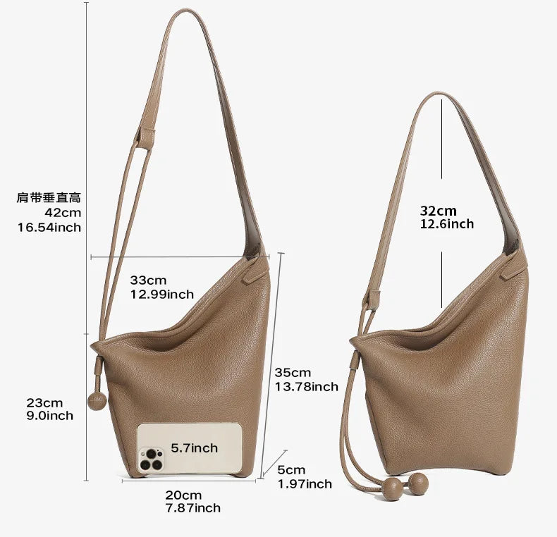 YANATARI Genuine Leather Bag Handbags Shoulder Bag Tote Bags for Women Shopping Bag Luxury Bag Autumn/Winter Collection 2026
